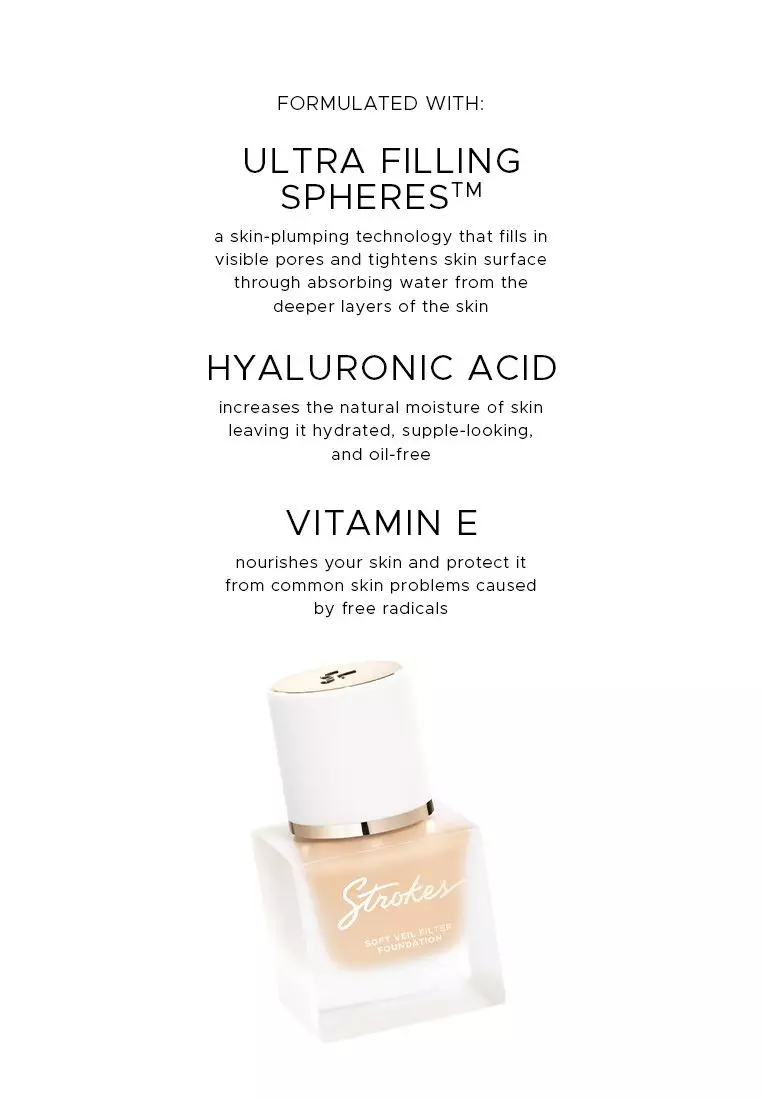 Soft Veil Filter Foundation in OG Shade: Medium 01 [Oil-Free Soft Matte Liquid Foundation]