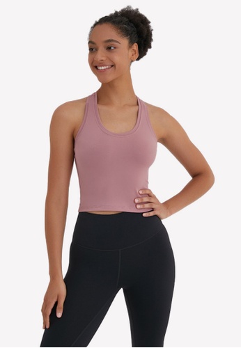 B-Code pink YGA1004_Pink_Lady Quick Drying Running Fitness Yoga Sports Tank Top E1C47AAC61A1ABGS_1