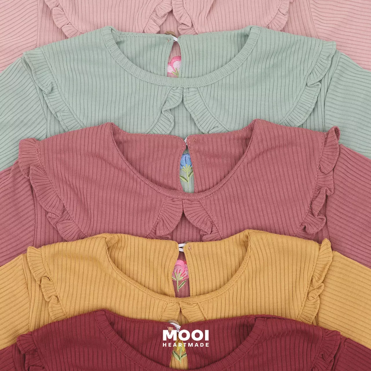 Mooi Atasan Anak Perempuan Eriya Top - Marigold