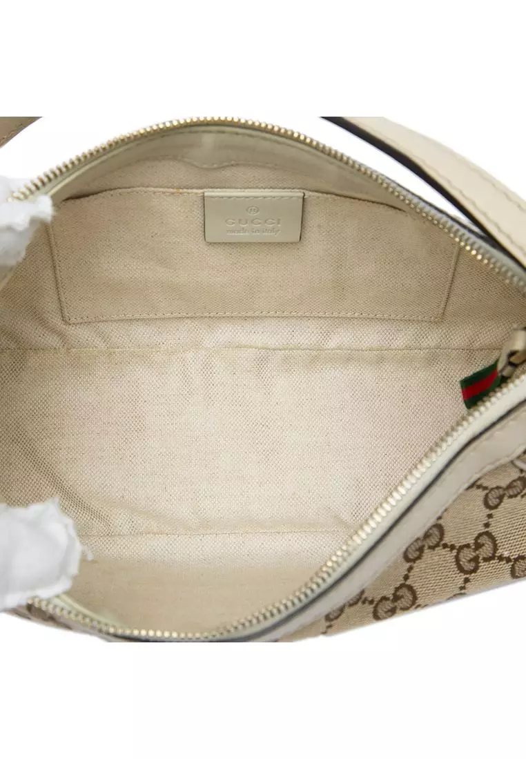 Pre-Loved Gucci Gg Canvas Web Mayfair Shoulder Bag