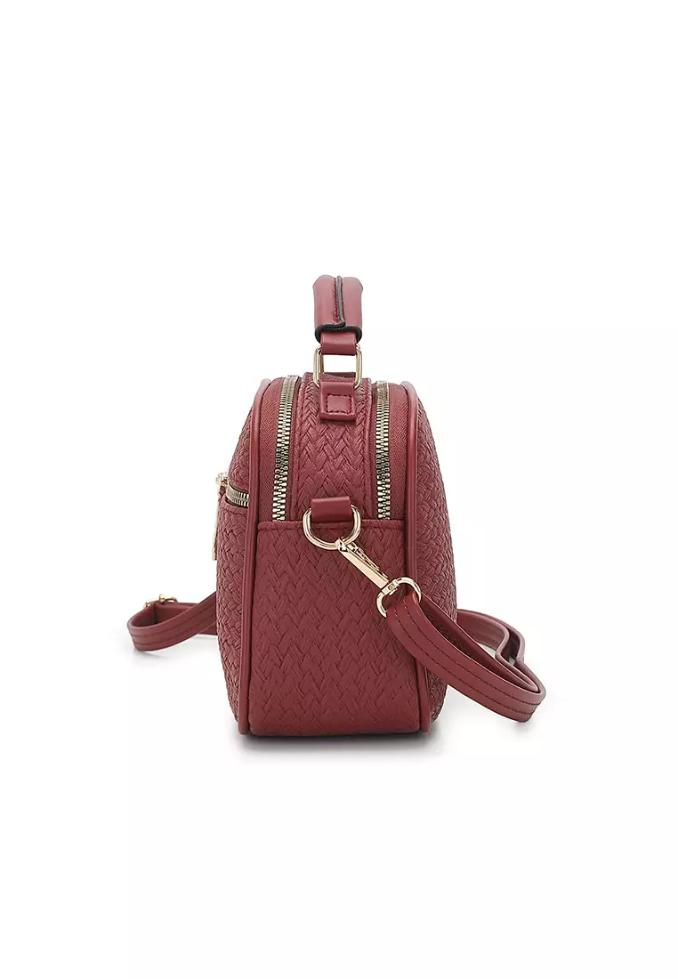 Women's Top Handle Bag / Sling Bag / Crossbody Bag / Shoulder Bag (Tas Tangan Wanita / Tas Selempang Wanita / Tas Bahu Wanita) - Merah