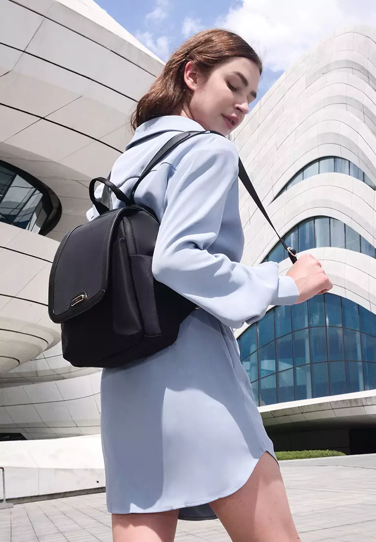 Flap Medium Bag Anti Theft Pocket With Laptop Compartment Backpack For Women