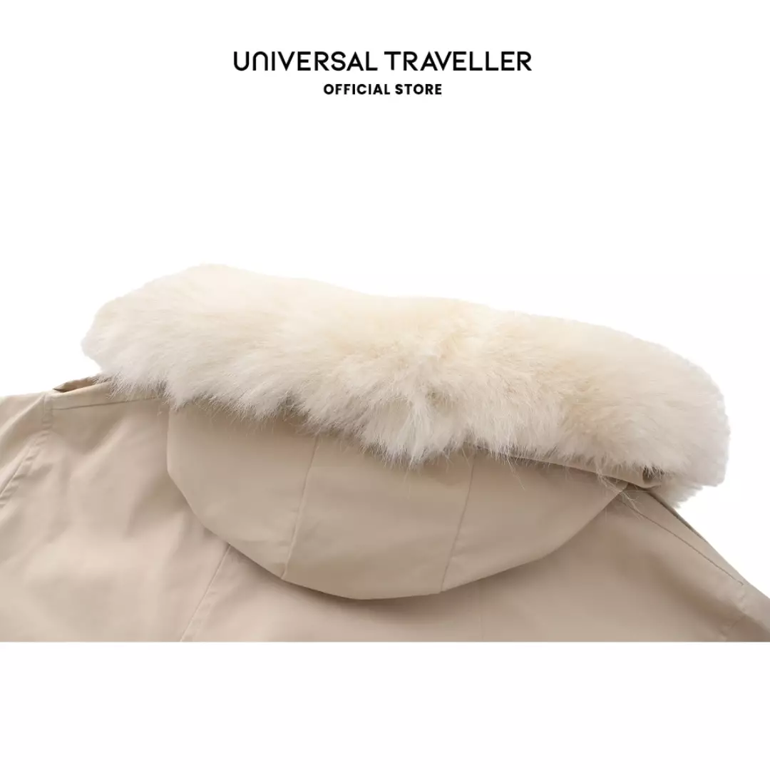 UNIVERSAL TRAVELLER FUR TRIMMED HOODIE WIND JACKET WJW24157