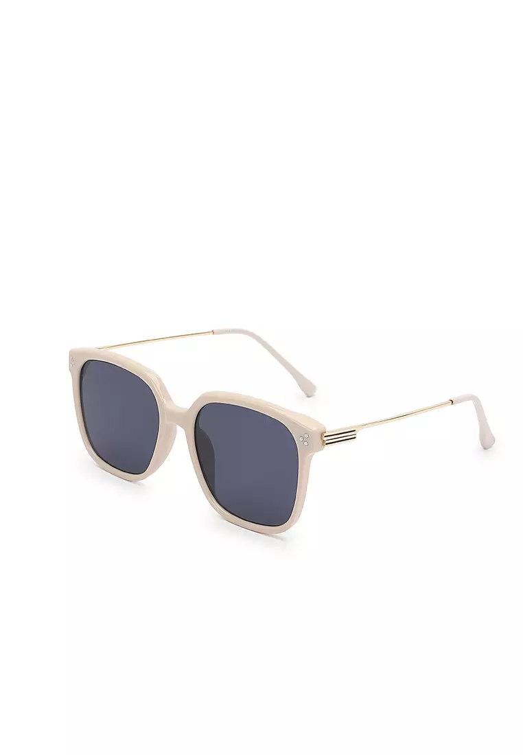 Unisex Fashion Sunglasses - Beige / Grey