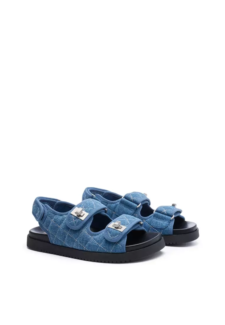 Ladies on sale denim sandals