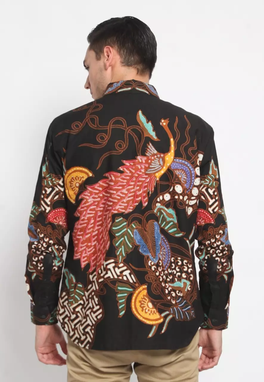 Batik Sablon Malam Parasurama Kemeja Batik Pria Premium Slimfit Modern Lengan Panjang