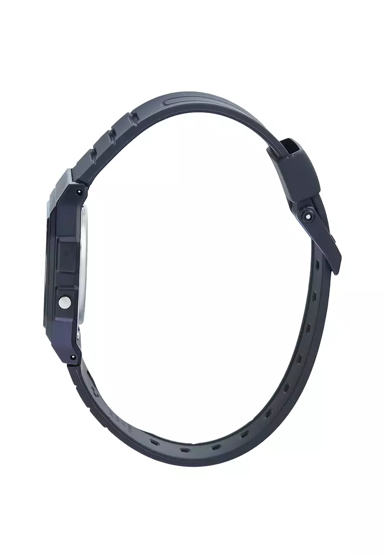 Casio Jam Tangan Digital Unisex - Black Resin Strap - F-91WB-1A