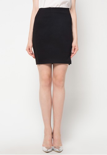Mini Span Skirt Black