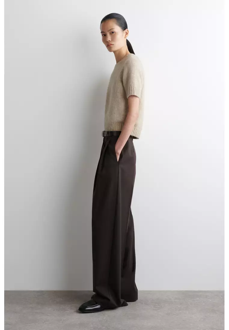 KNITTED ALPACA-BLEND T-SHIRT