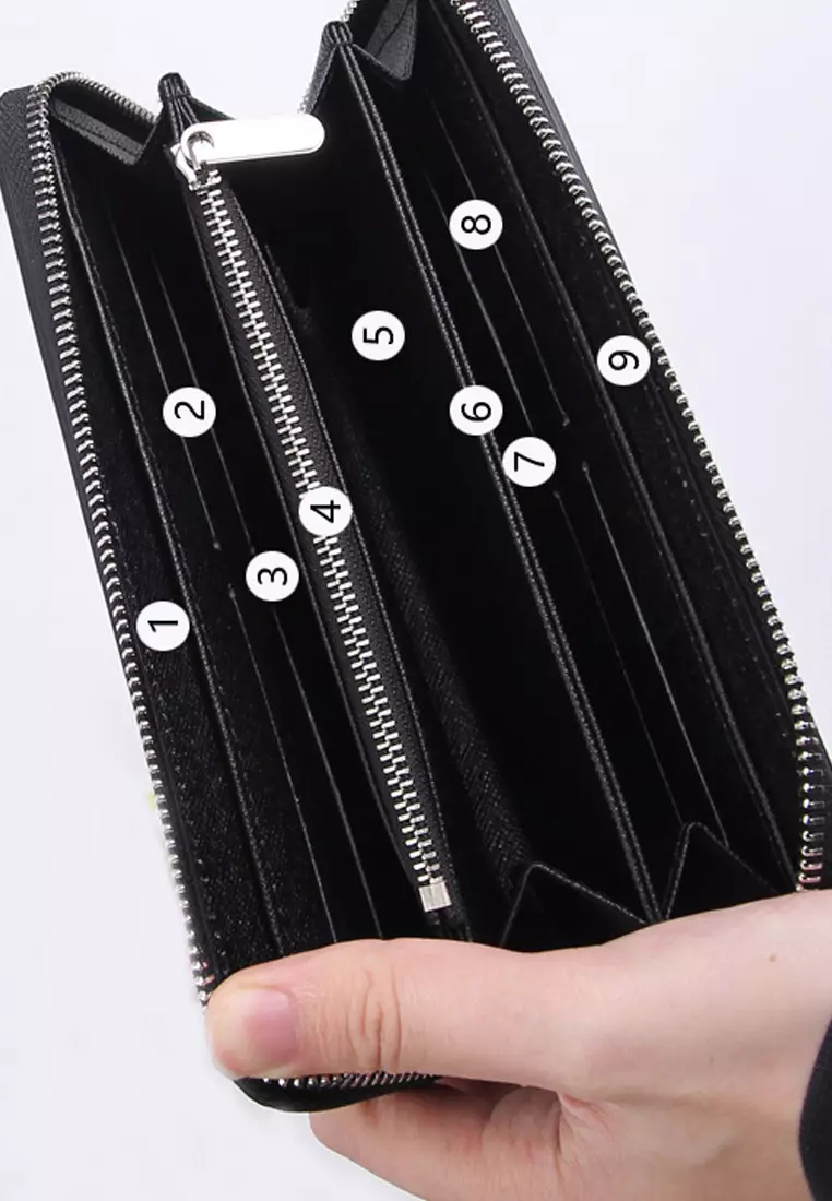 VANSA Embossed Bi-Fold Long Wallet VBU-Wt8868