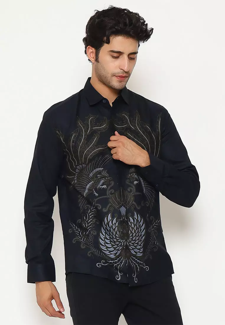 My Aksa Batik Pria Kemeja Panjang Furing Zaky Zuri