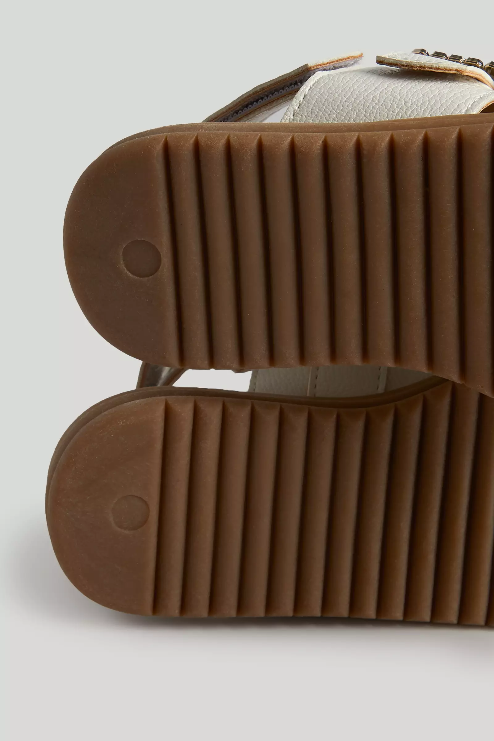 Mothercare White Buckle Sandals - Sepatu Sandal Anak Perempuan (Multi)