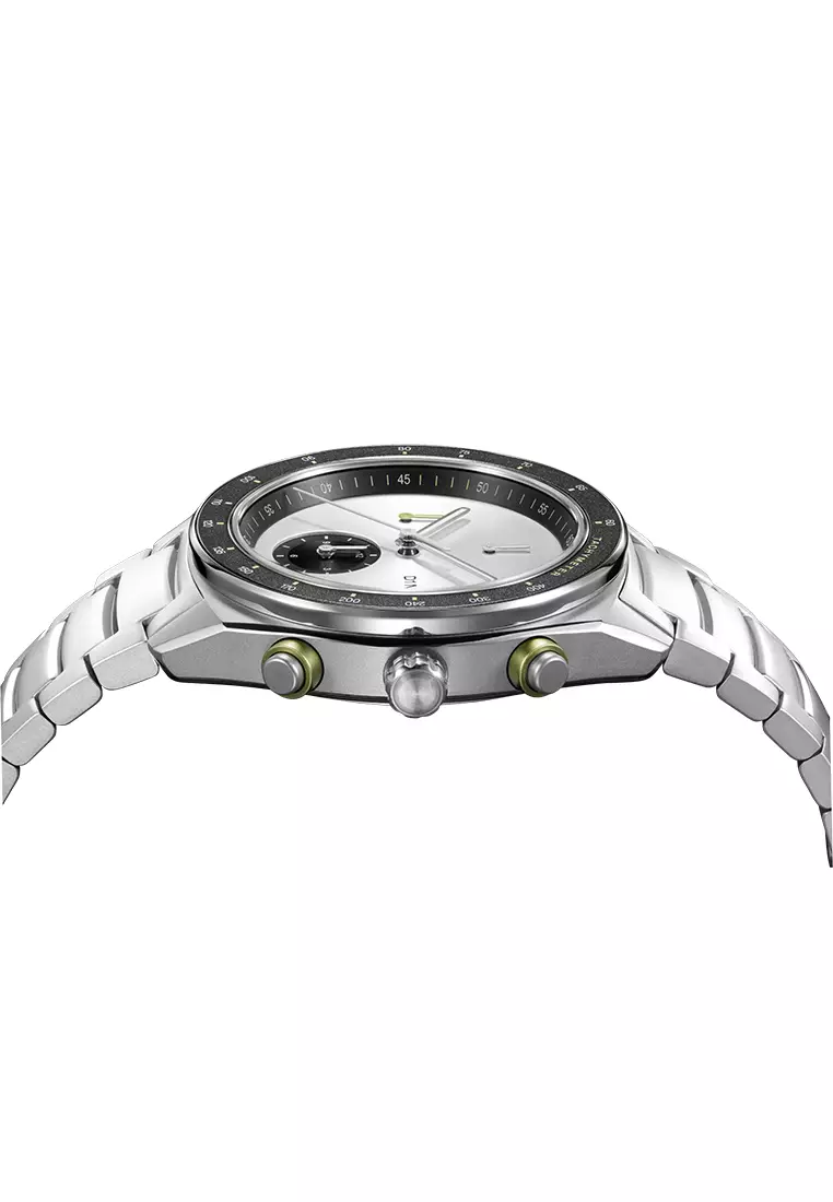 Essential White Chronograph Bracelet Watch, 40mm