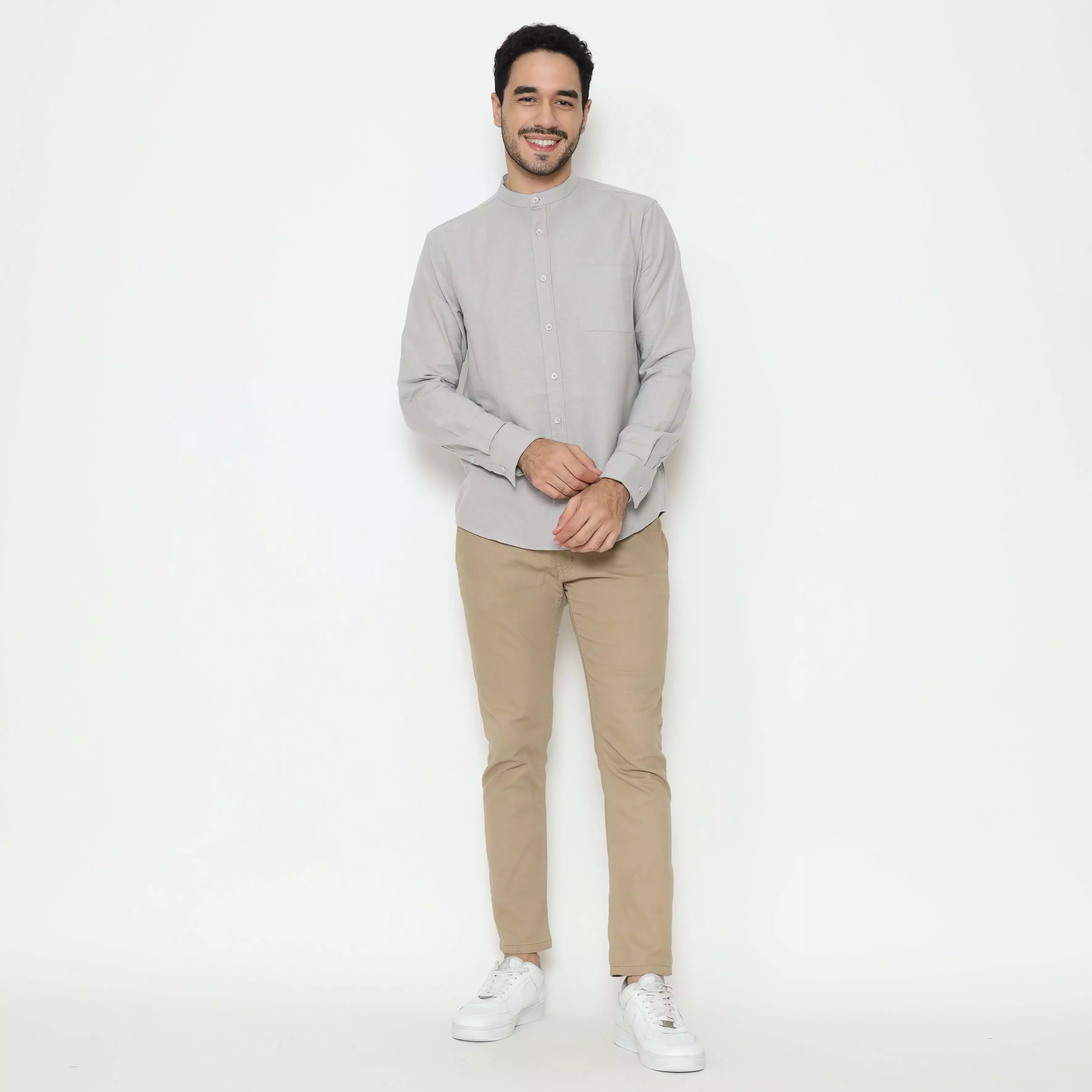 AMK Kemeja Pria  Lengan Panjang SHG Ringga L/S Grey