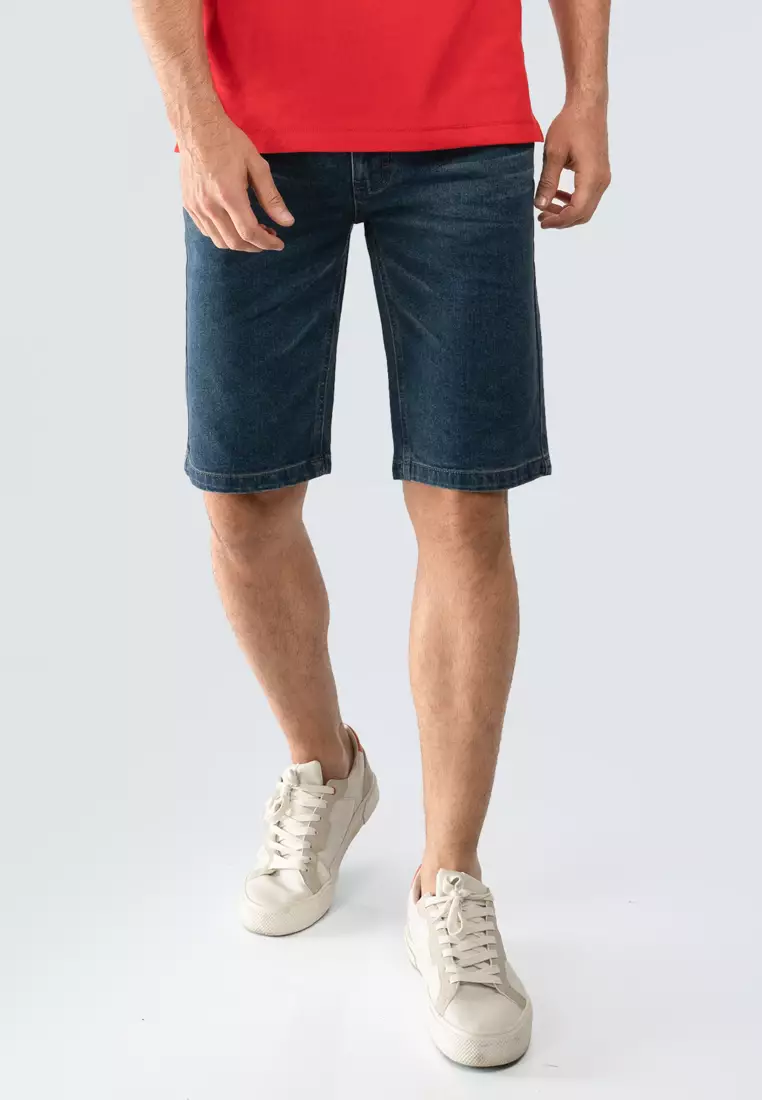 Mens jean clearance shorts stretch