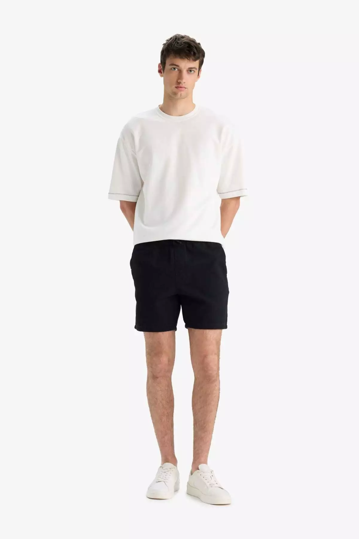 Relax Fit Summer Comfortable Jean Bermuda Shorts D4390Ax25Sm