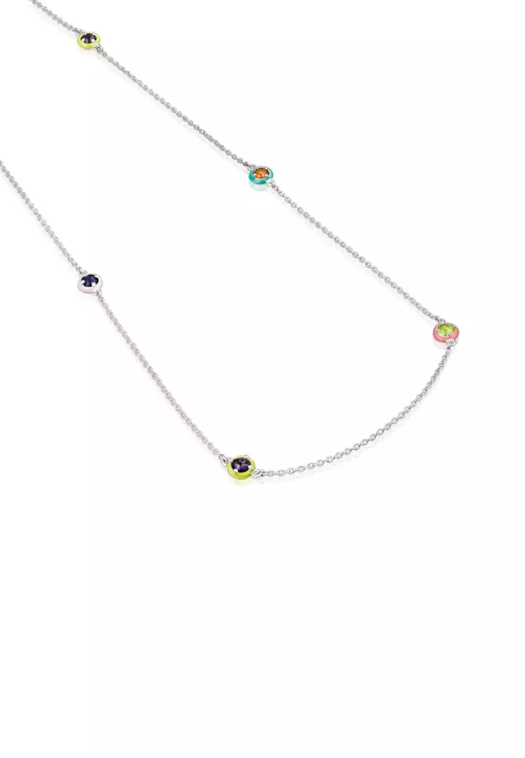 Buy TOUS TOUS Vibrant Colors Silver Necklace with Gemstones and Enamel in  2024 Online | ZALORA Singapore