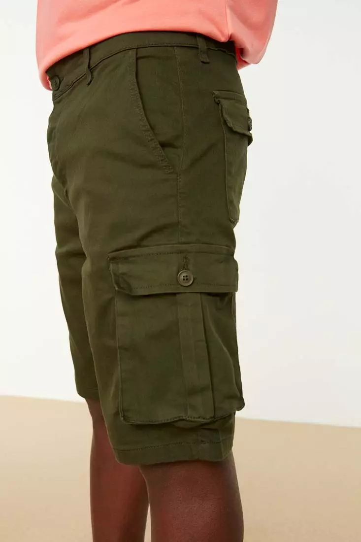 Mens cargo shorts deals with phone pocket