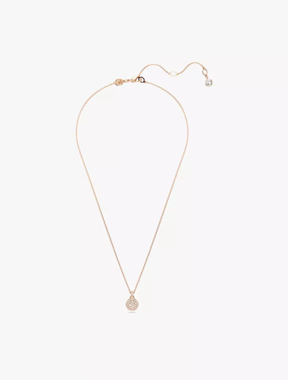 Meteora Pendant, White, Rose Gold-Tone Plated - White