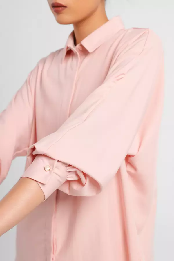 MINIMAL - Isobel - Batwing Shirt - Pink Colour Pink