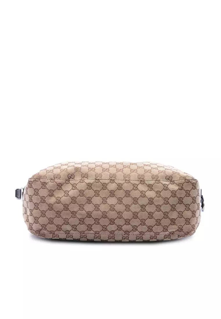 Pre-Loved Gucci Gg Canvas Icon Bit Satchel