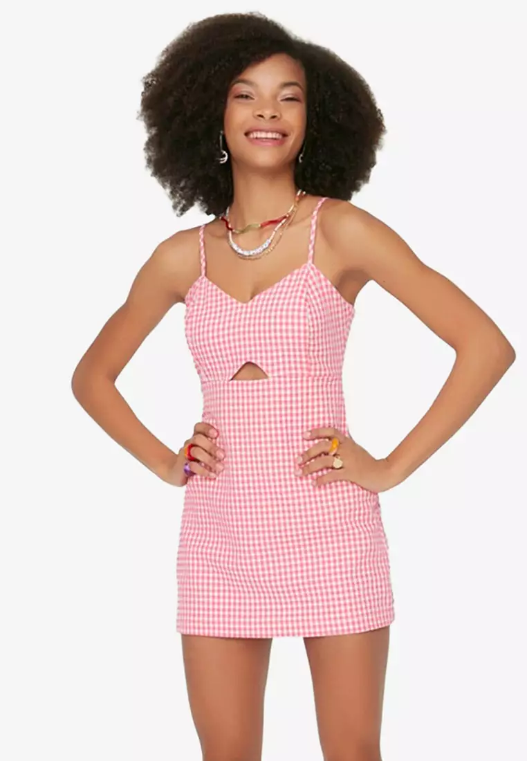 Pink store gingham playsuit