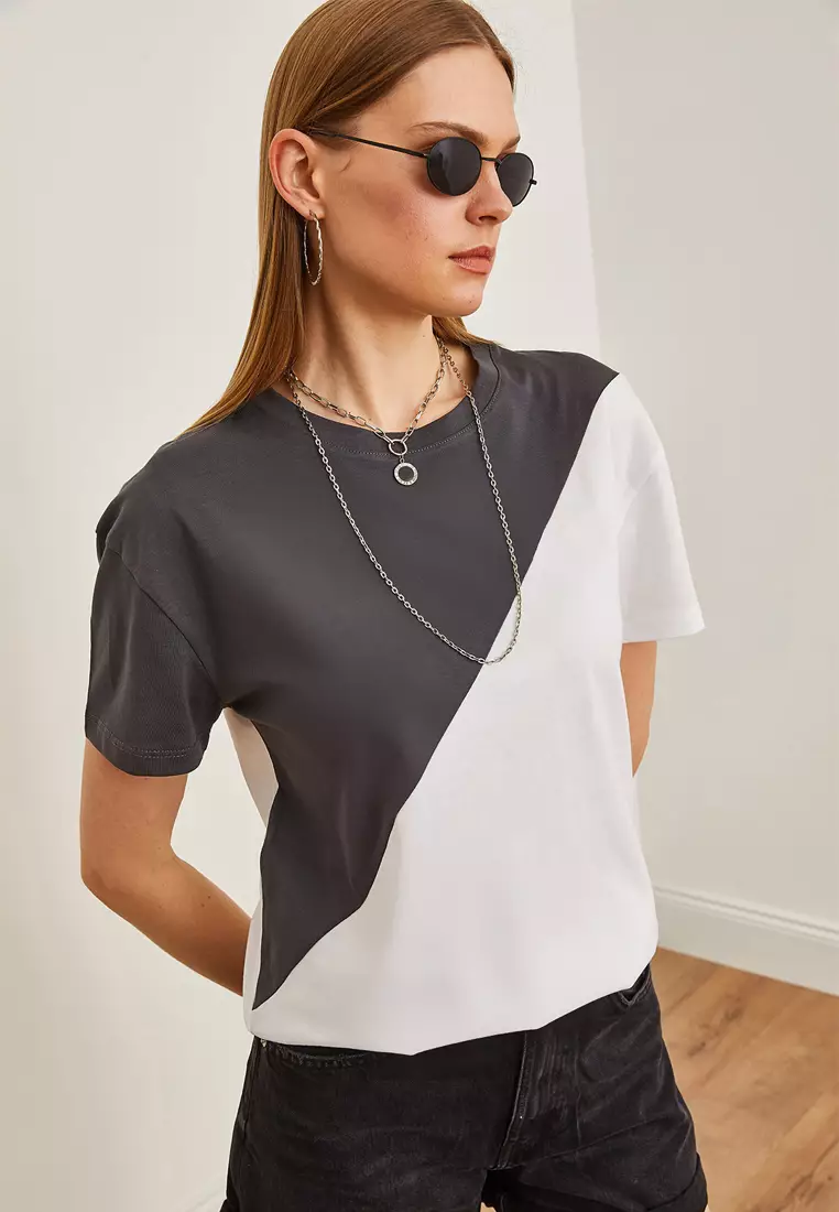 Cotton Colorblock T-Shirt
