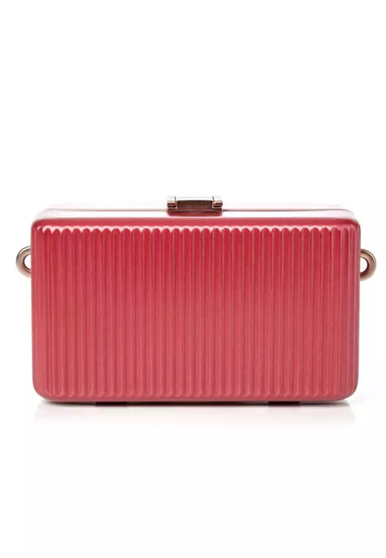 MINTER CROSSBODY CLUTCH BAG - RED