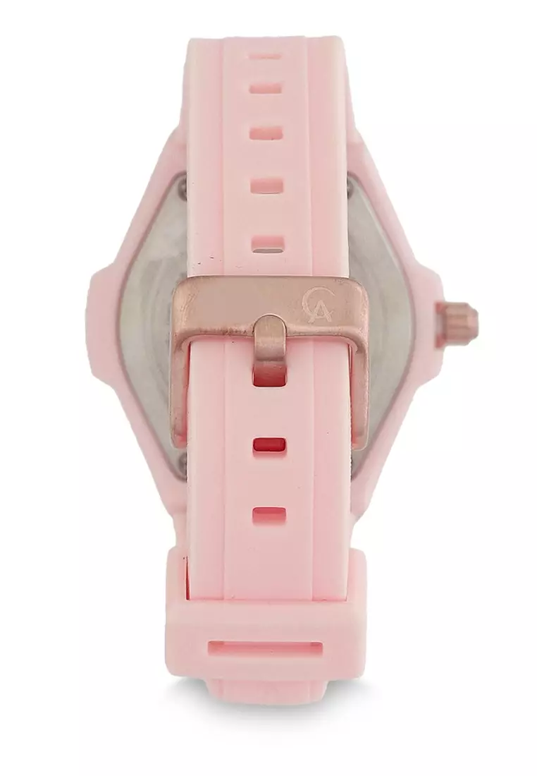 Alexandre Christie Jam Tangan Wanita - Pink Rosegold - Rubber - 2A02 BFRRGPN