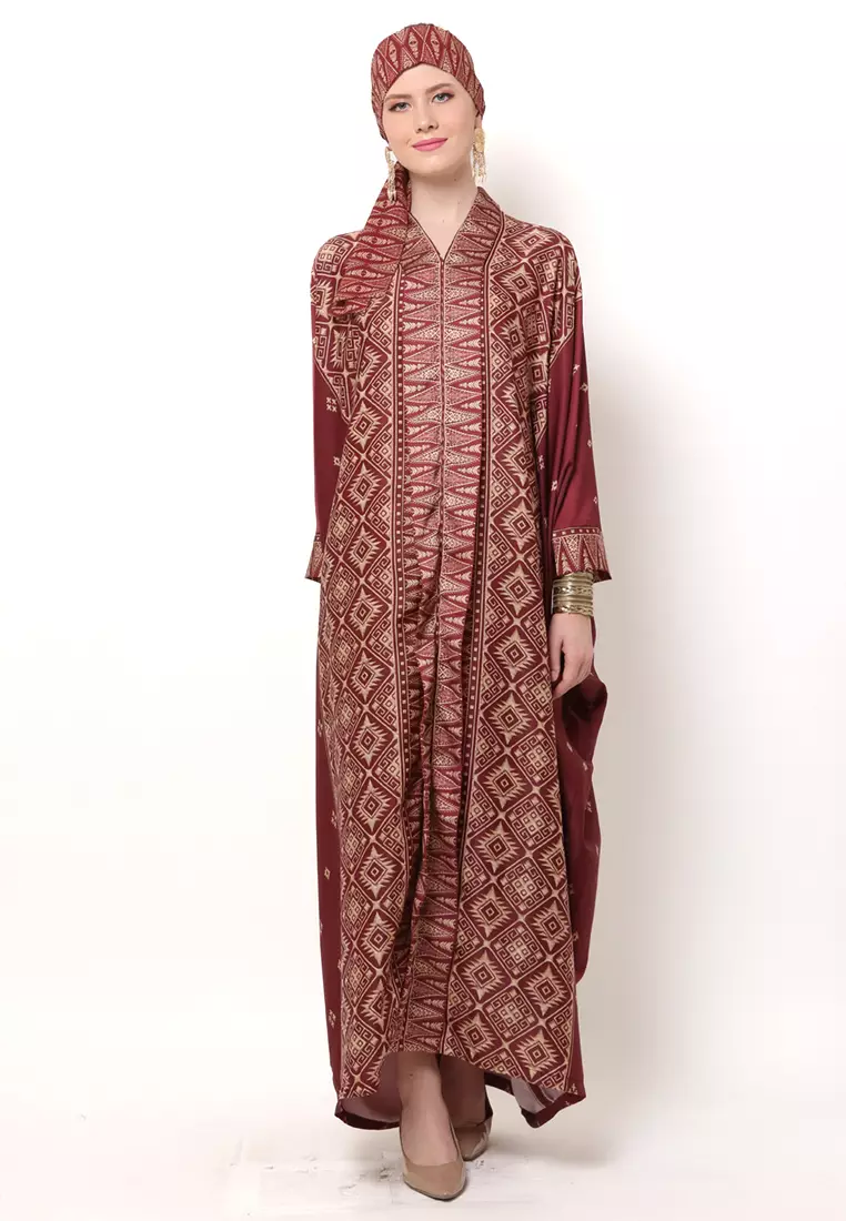 Kanzi Exclusive Long Sleeve Songket Kaftan