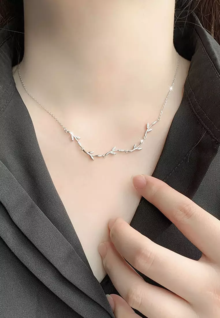 Buy ZITIQUE Women s Korean Style Diamond Embedded Leaves