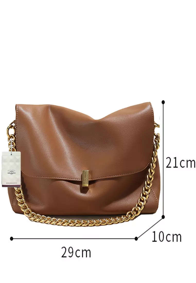 VANSA Simple Cow Leather Shoulder Tote Bag VBW-Tb826