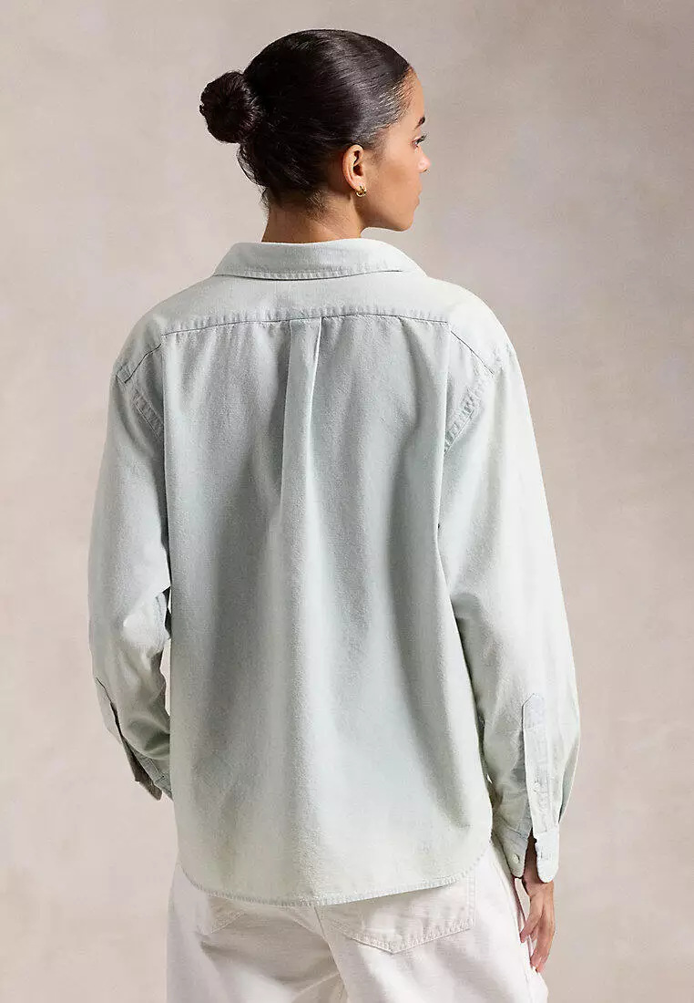 Polo Ralph Lauren Women Cropped Boxy Chambray Shirt