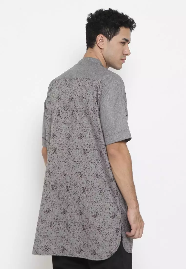 Zayidan Baju Koko Gamis Muslim Pria Fudail Pdk - Abu Motif