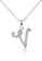 SO SEOUL silver My Personalised Initial Letter Necklace - V 54F25ACC8769AAGS_1
