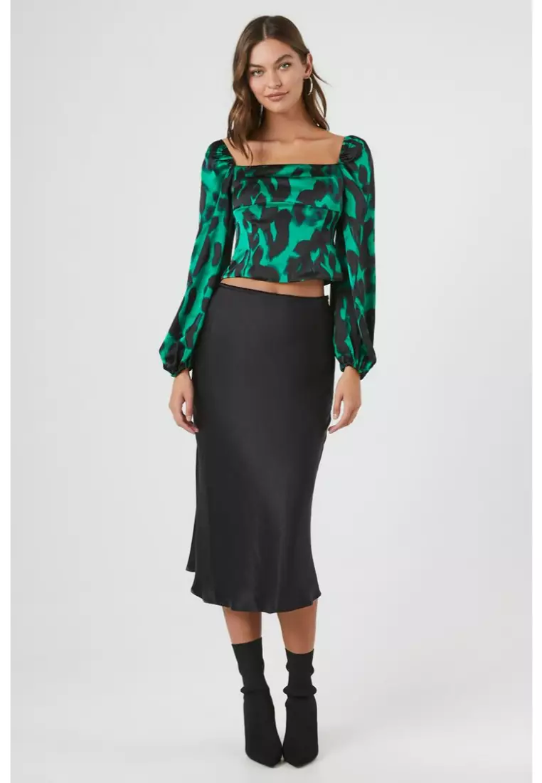 Leopard crop top forever 21 best sale