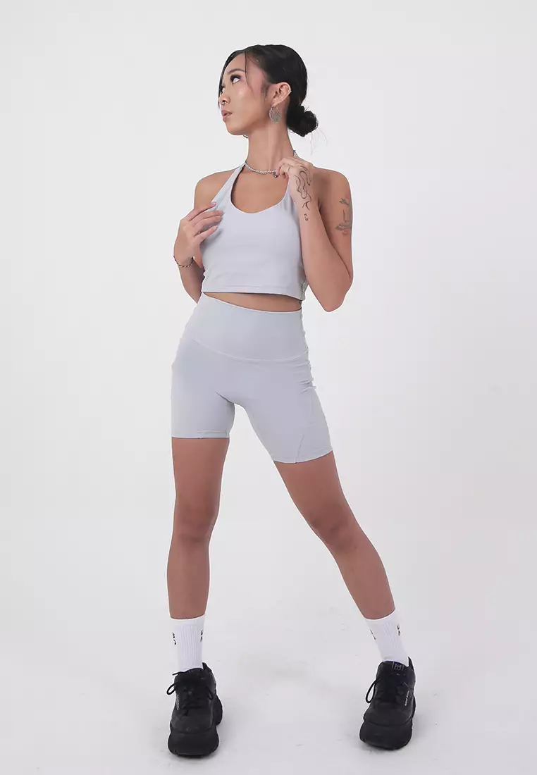 White biker shorts online