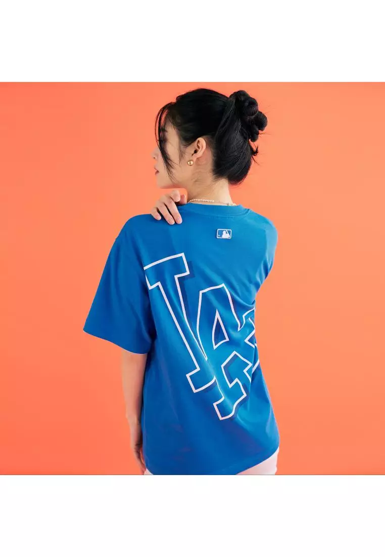 MLB BASIC MEGA LOGO OVER FIT T-SHIRTS LOS ANGELES DODGERS