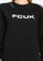 French Connection black Fcuk Oversized Crew Neck Sweater 54675AA00B6E02GS_6