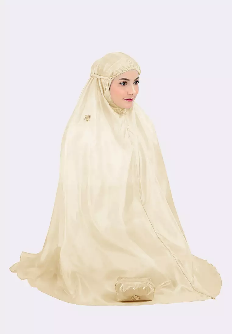 Cotton Bee - Mukena Traveling Syamma Sulam Pouch Mika Prayer Set