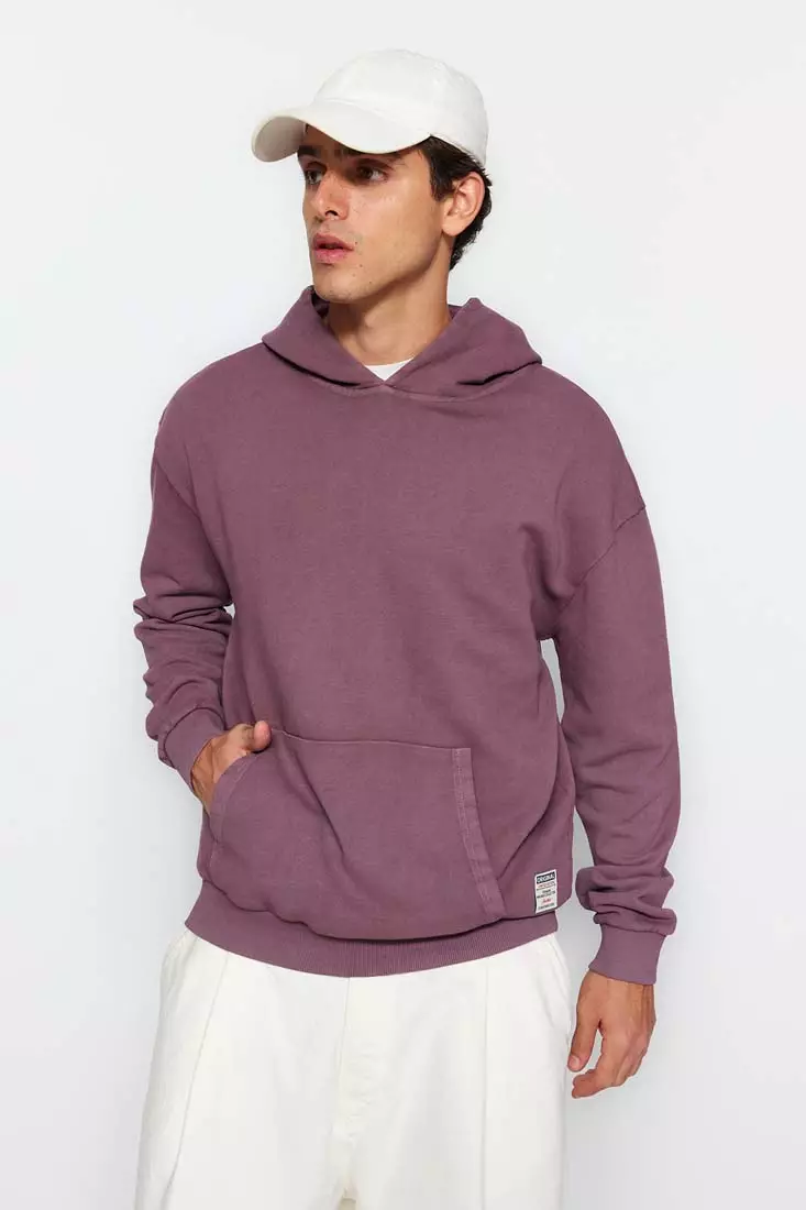 Red and clearance purple hoodie