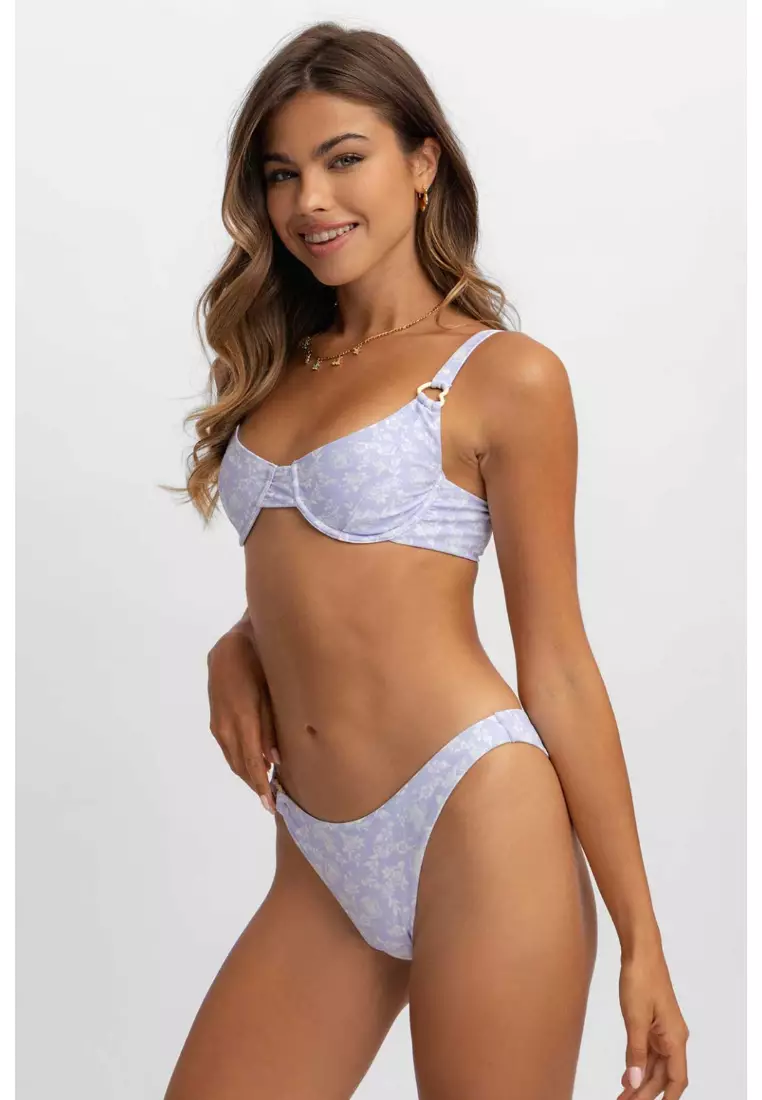 Camila Cheeky Bikini Bottoms, Salt Air