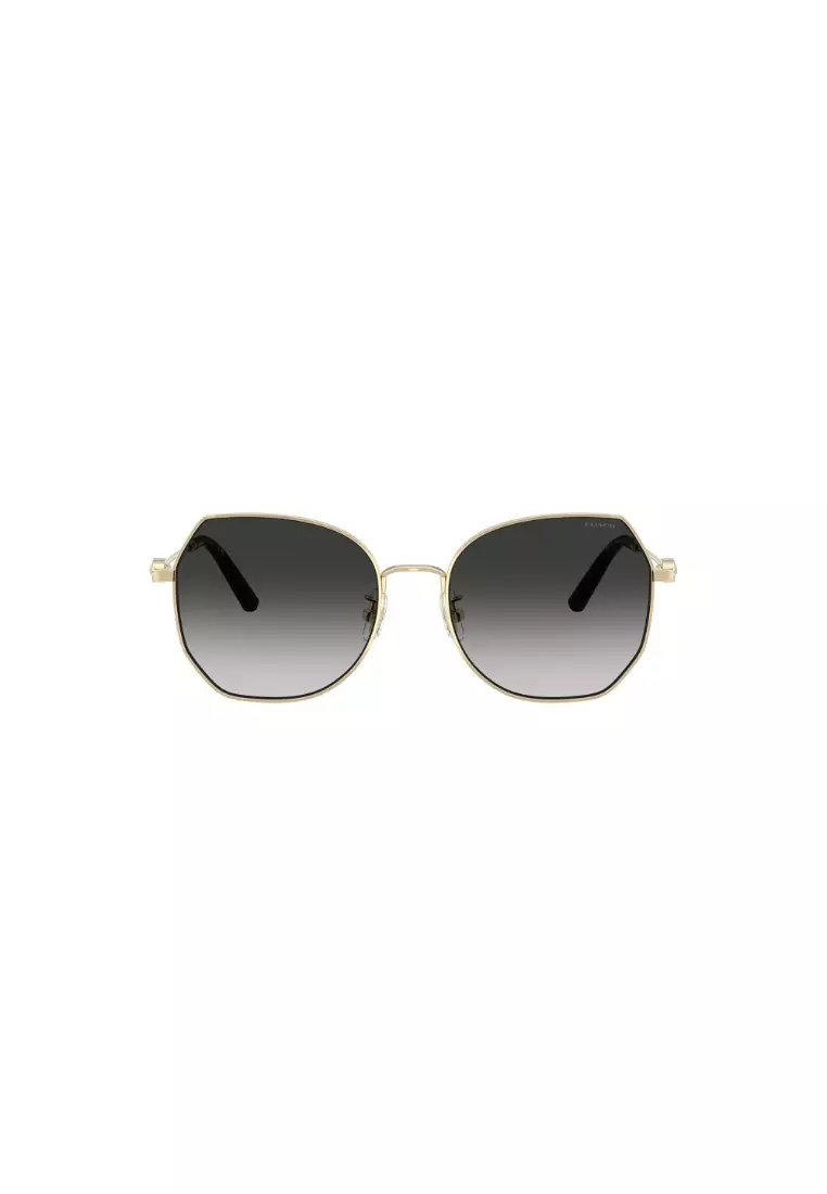 Women's Irregular Frame Gold Metal Sunglasses - HC7175