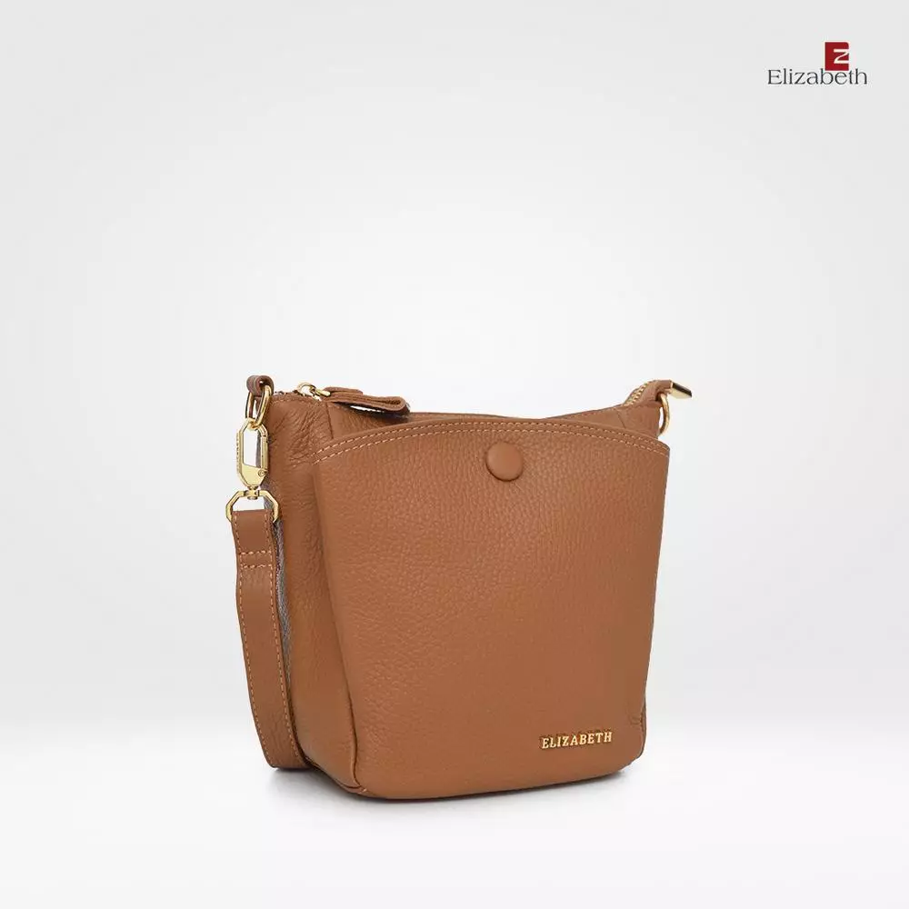 Tas Elizabeth Genuine Leather Mini Sling Bag 0720-0513 Khaki