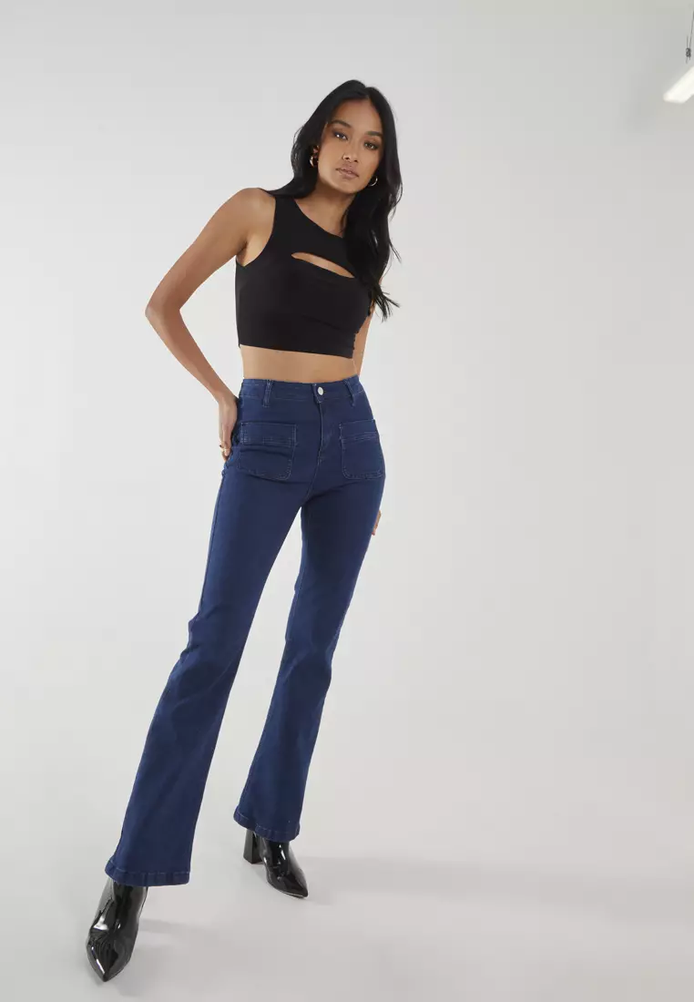 Pink Vanilla Black Letterbox Crop Top