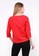NE Double S red Ne Double S-Round Neckline with Chinese Knot Loose Fit Blouse A52DAAA7B08A4DGS_3