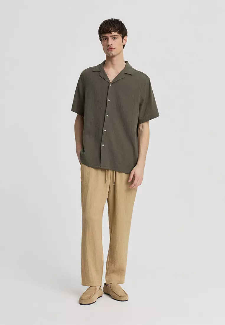Men's Plain Bowling Shirt