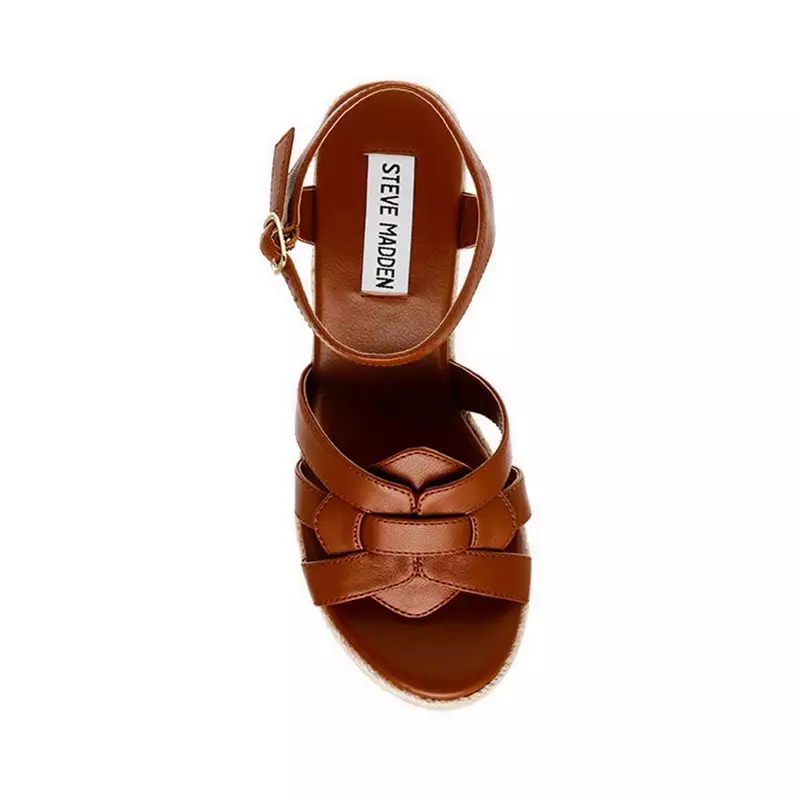 Steve Madden WITTY Women's Sandal Wedges - Cognac