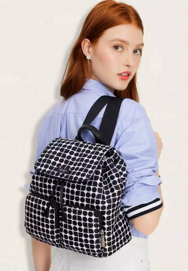 KATE SPADE NOEL JACQUARD BACKPACK:NWT VIVID SNAPDRAGON | eBay