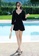 A-IN GIRLS black Elegant mesh-paneled swimsuit BFD33USEB1F97DGS_6